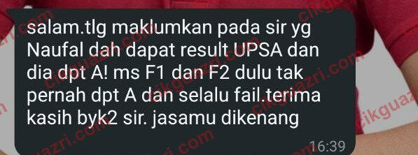 Testimoni ibu bapa: anak tidak pernah dapat A Matematik, kini A dalam UPSA
