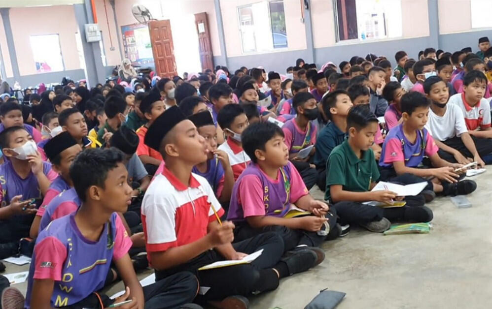 Murid SK Dato' Wan Mohamad Saman, Kedah dalam seminar Matematik Cikgu Azri